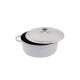 Diepe gietijzeren pot Hosse, Ivory, Ф12 | Gietijzeren pot |  |