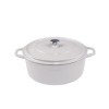 Diepe gietijzeren pot Solagio, Ivory, Ф20