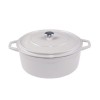 Diepe gietijzeren pot Solagio, Ivory, Ф24