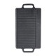 Dubbelzijdige gietijzeren grillplaat, 38x23 cm | Gietijzeren plaat |  |