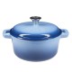 Geëmailleerde gietijzeren pot, Blauw, Ф24 | Gietijzeren pot |  |