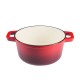 Geëmailleerde gietijzeren pot, Rood, Ф24 | Gietijzeren pot |  |