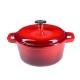 Geëmailleerde gietijzeren pot, Rood, Ф24 | Gietijzeren pot |  |
