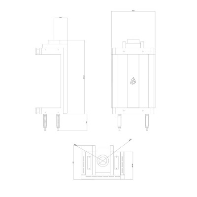 Gashaard Velmora Fire GAS STANDING PANORAMA, 3.9kW - 6.0kW - Haarden