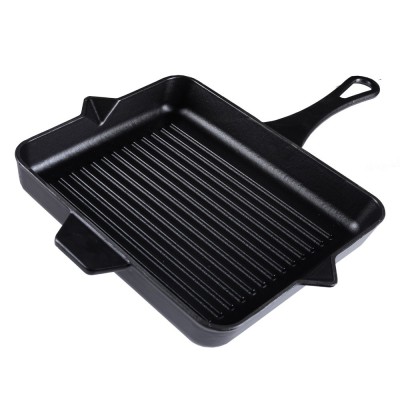 Geëmailleerde grillpan gietijzer Hosse, Black Onyx, 26x32cm - Grillpan gietijzer