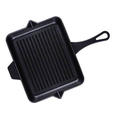 Geëmailleerde grillpan gietijzer Hosse, Black Onyx, 26x32cm - Grillpan gietijzer