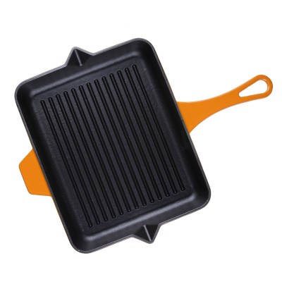 Geëmailleerde grillpan gietijzer Hosse, Dijon, 26x32cm - Grillpan gietijzer