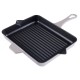 Geëmailleerde grillpan gietijzer Hosse, Ivory, 26x32cm | Grillpan gietijzer | Gietijzeren pan |