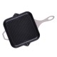 Geëmailleerde grillpan gietijzer Hosse, Ivory, 28x28cm | Grillpan gietijzer | Gietijzeren pan |