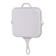 Geëmailleerde grillpan gietijzer Hosse, Ivory, 28x28cm | Grillpan gietijzer | Gietijzeren pan |