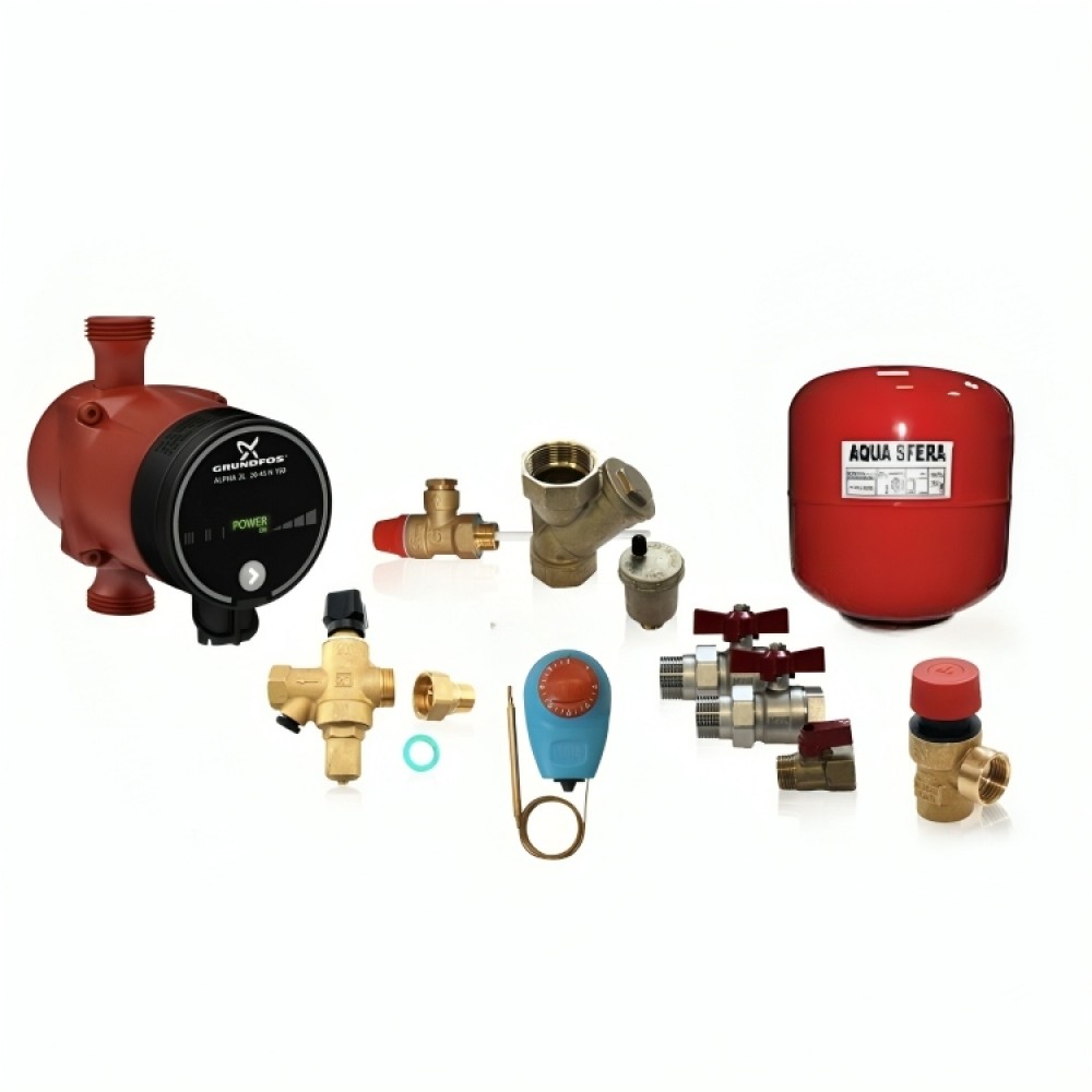Hydraulische set voor centrale verwarmingsinstallatie van het gesloten type | Hydraulische sets | Centrale Verwarming |