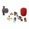 Hydraulische set voor centrale verwarmingsinstallatie van het gesloten type