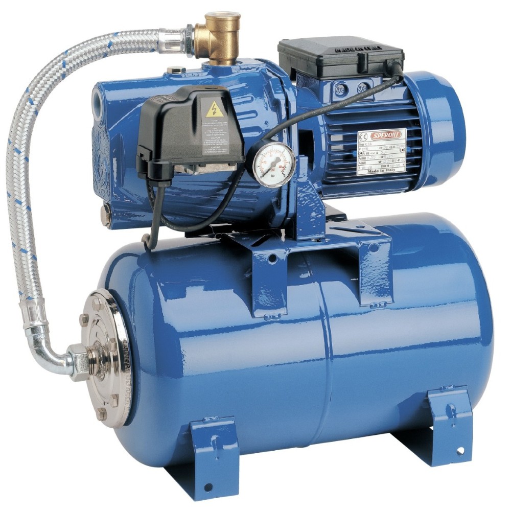 Hydrofoorsysteem Speroni Marina CAM 100/25 25L – vermogen 750 W, opvoerhoogte 46 m, debiet 60 l/min | Handpomp voor water | Waterpompen |