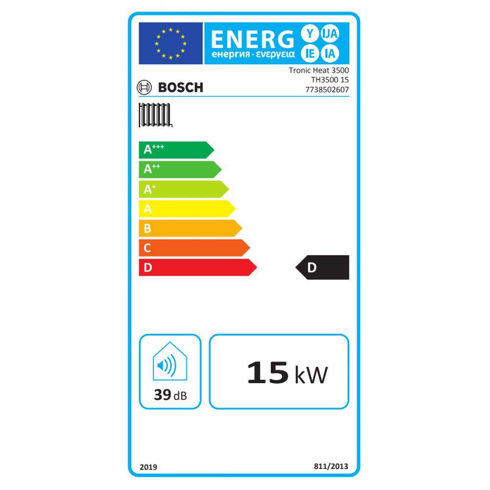 Elektrische ketel voor verwarming en warm water, Bosch TRONIC HEAT 3500, 15kW | Elektrische ketels |  |
