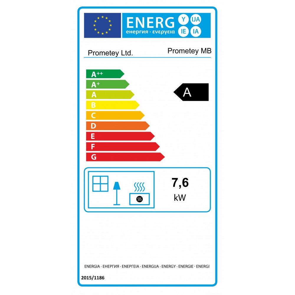 Houtkachel Prometey “Metal top”, 7.6kW | Houtkachels |  |