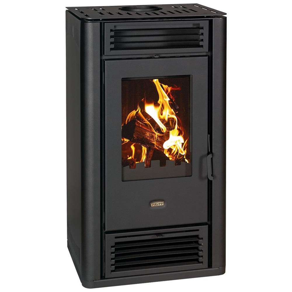 Houtkachel Prity K3 GT D Zwart, 8.1 kW | Air houtkachels | Houtkachels |