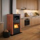 CV houtkachel met oven Velmora Fire ATS HYDRO ΜΑSΙΝΑ 90-25 terracotta, 25kW | CV houtkachels | Houtkachels |