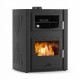 CV houtkachel met oven Velmora Fire ATS HYDRO ΜΑSΙΝΑ 90-30 zwart, 35kW | CV houtkachels | Houtkachels |