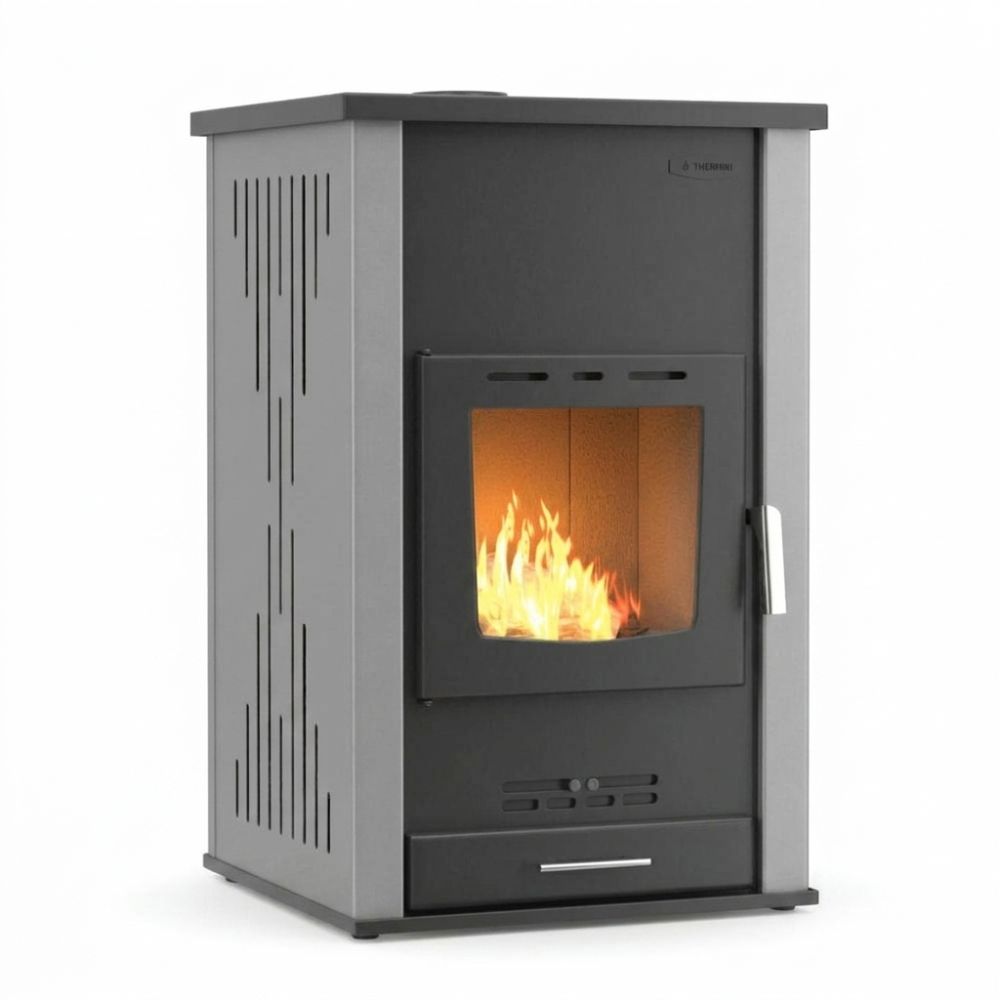 CV houtkachel Velmora Fire ATS HYDRO grijs, 33kW | CV houtkachels | Houtkachels |