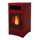 Pelletkachel Mytherm Angela TA 14 PRO rood, 14kW | Pelletkachels |  |