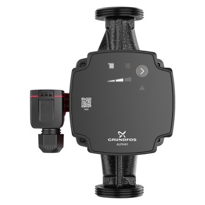 Circulatiepomp Grundfos Alpha1 32-60 180, opvoerhoogte 3.06 m, debiet 2.28 m³/h, vermogen 45W - Waterpompen