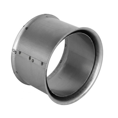 Dubbele rozet kachelpijp van staal PARKANEX, Inox, 115mm, Ø150 - Kachelpijpen