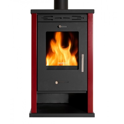 Houtkachel Prometey EKO Mini 3 Bordeaux, 8.5 kW - Houtkachels