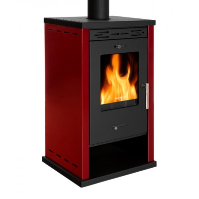 Houtkachel Prometey EKO Mini 3 Bordeaux, 8.5 kW - Houtkachels