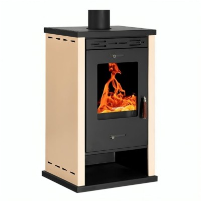 Houtkachel Prometey EKO Mini 3 Ivoor, 8.5 kW - Houtkachels