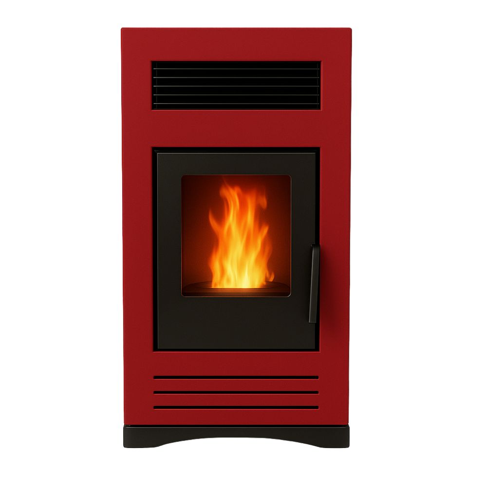 Pelletkachel Mytherm Angela TA 12 PRO rood, 12kW | Pelletkachels |  |