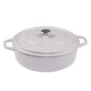 Ondiepe gietijzeren pot Solagio, Ivory, Ф28