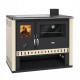 Hout fornuis Prity GT Ivoor, met keramische kookplaat, 15 kW | Hout fornuis | Hout |