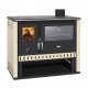 Hout fornuis Prity GT Ivoor, met roestvrijstalen oven, 15 kW | Hout fornuis | Hout |