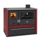 Hout fornuis Prity GT Rood, met lade, 15 kW | Hout fornuis | Hout |