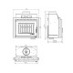 Inbouw haard UNIFLAM 600 DURO S met luchttoevoer, 10 kW | Inzethaarden / Inbouwhaarden | Haarden |