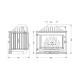 Inbouw haard UNIFLAM 700 SELENIC ECO met klep en luchttoevoer, 10 kW | Gietijzeren haarden | Haarden |