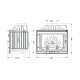 Inbouw haard UNIFLAM 700 STANDARD ECO met klep en luchttoevoer, 10 kW | Gietijzeren haarden | Haarden |