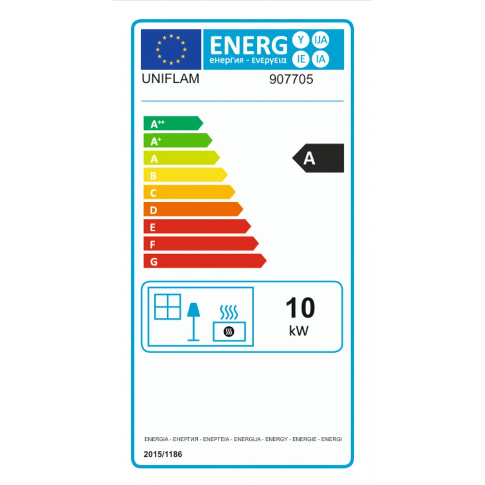 Inbouw haard UNIFLAM 700 STANDARD ECO met klep en luchttoevoer, 10 kW | Gietijzeren haarden | Haarden |