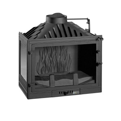 Inbouw haard UNIFLAM 700 STANDARD met klep, linkerzijde, 14 kW - Haarden