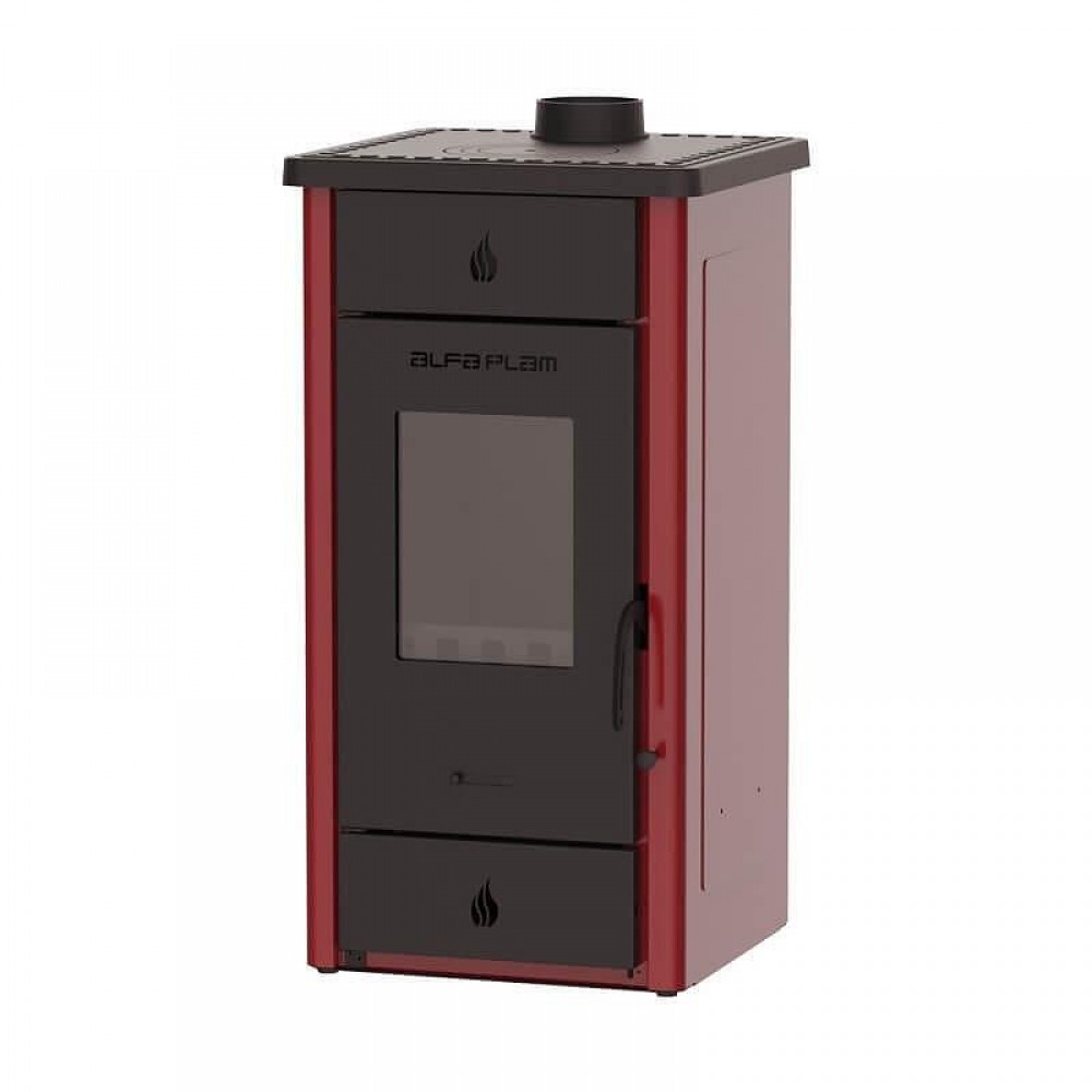 Houtkachel Alfa Plam Elita 3 Rood, 7kW | Air houtkachels | Houtkachels |