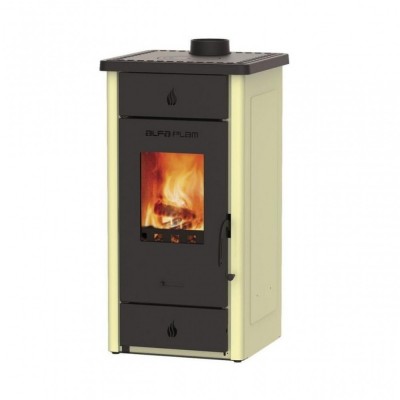Houtkachel Alfa Plam Elita 3 Ivoor 7kW - Houtkachels