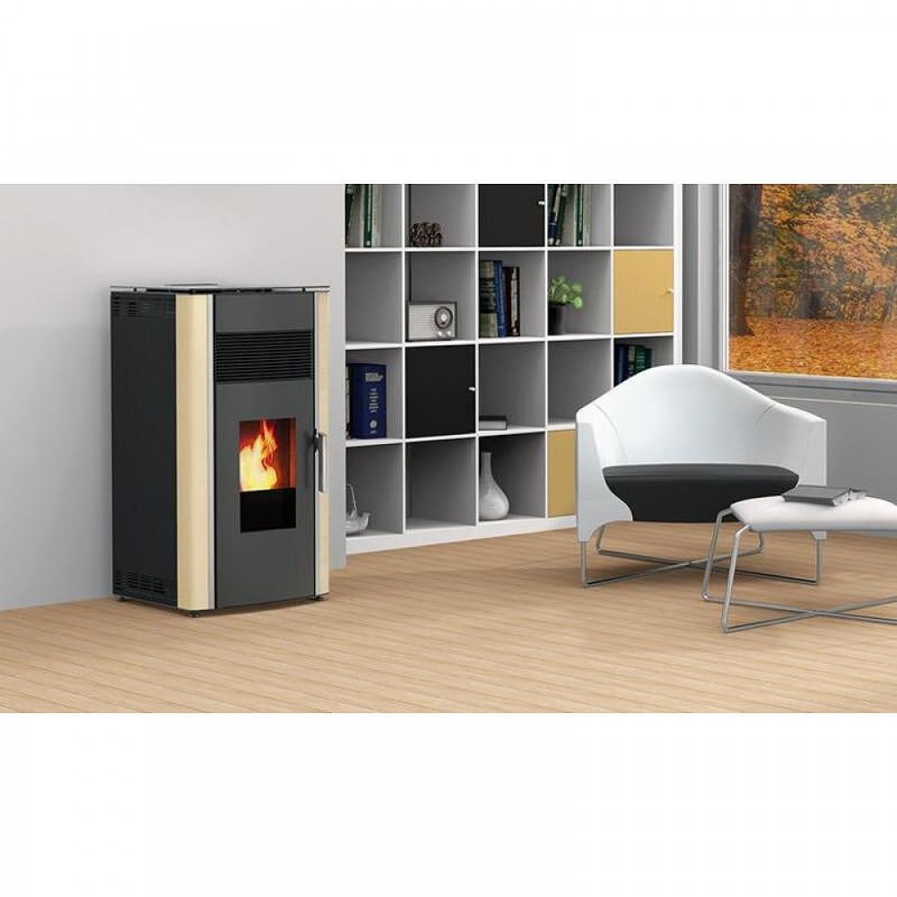 Pelletkachel Alfa Plam Luca Ivoor, 8kW | Air pelletkachels | Pelletkachels |
