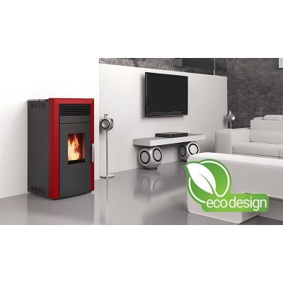 Pelletkachel CV Alfa Plam Commo 15,  Bordeaux 15kW - Productenvergelijking