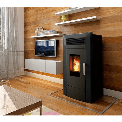 Pelletkachel CV Alfa Plam Commo Zwart, 22.5kW - Productenvergelijking