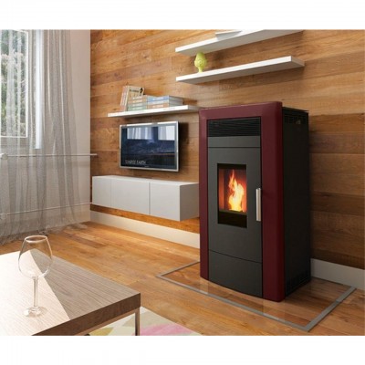 Pelletkachel CV Alfa Plam Commo Bordeaux, 22.5kW - Productenvergelijking