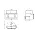 CV inbouwhaard gietijzeren Prity ATC W20, 26.1kw | CV inbouwhaarden | Haarden |