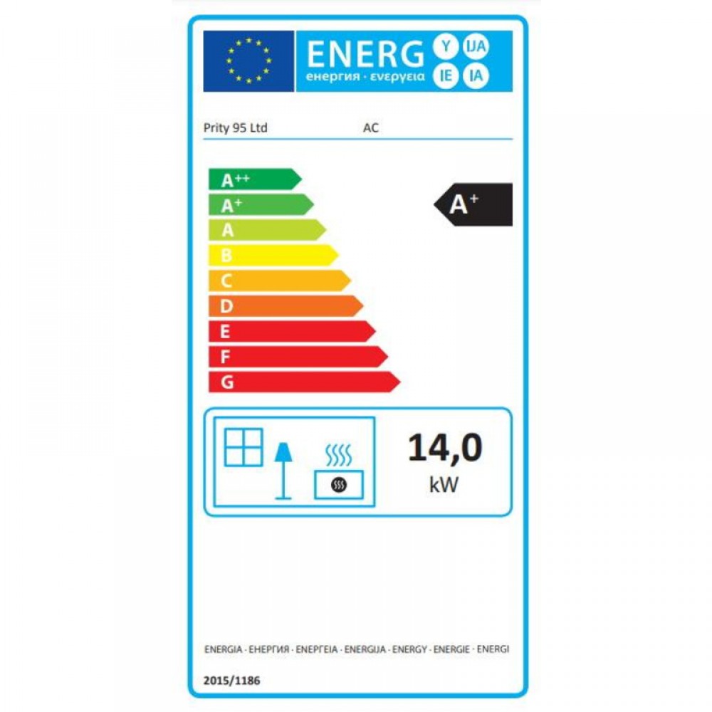 Inbouw gietijzeren haard Prity AC, 14kW | Air haarden | Haarden |