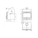 CV inbouwhaard gietijzeren Prity C W18, 23.5kw | CV inbouwhaarden | Haarden |