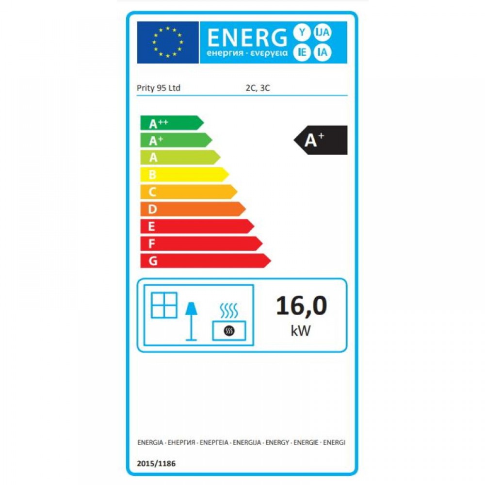 Inbouw gietijzeren haard Prity 2C, 16kW | Gietijzeren haarden | Haarden |