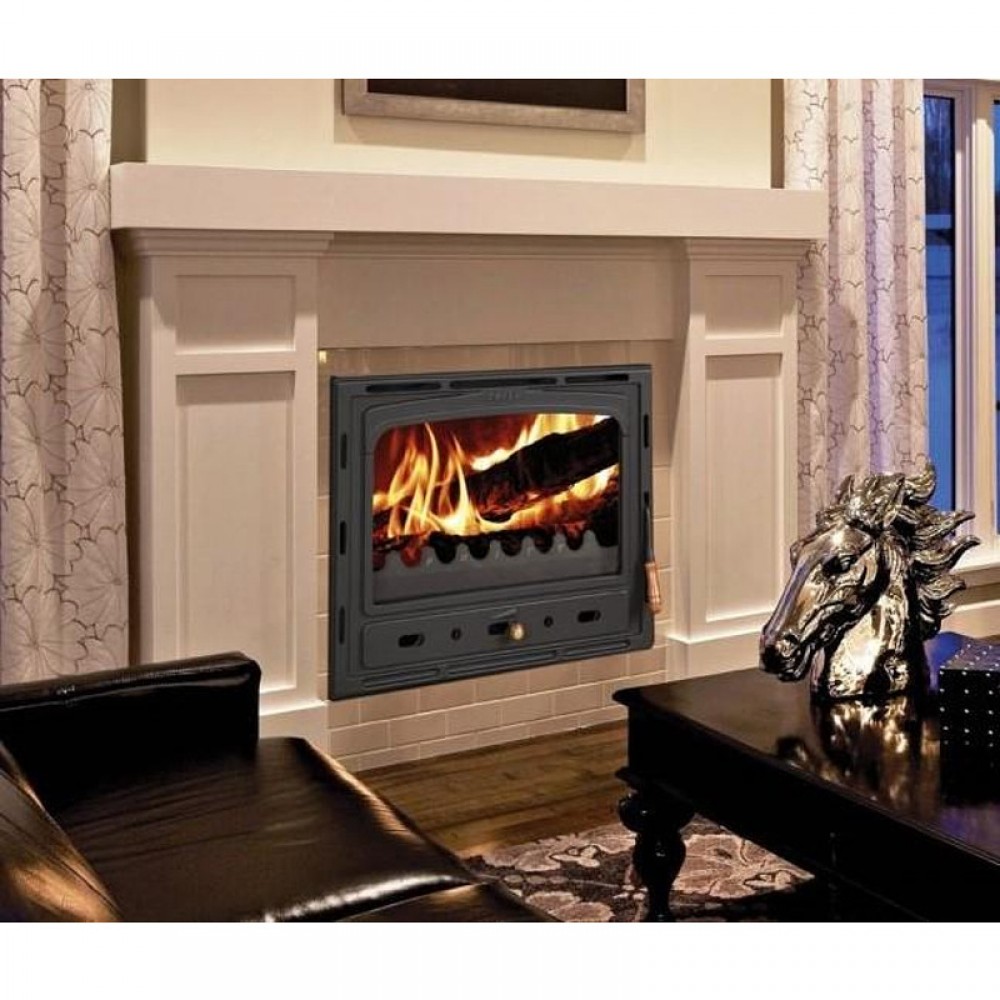 CV inbouwhaard gietijzeren Prity C W28, 33.2kw | Gietijzeren haarden | Haarden |